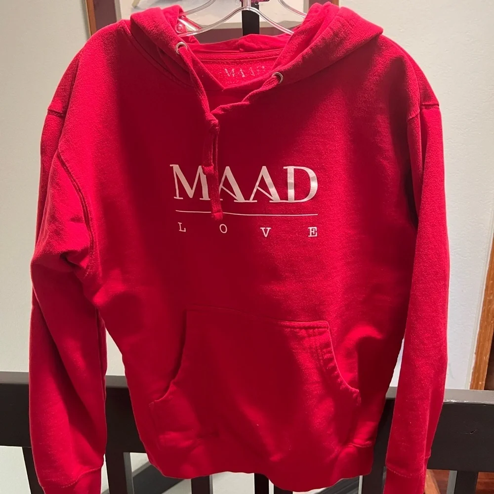 MADD Love Bright Red Hoodie Medium #202